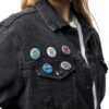 klunker bike button pins