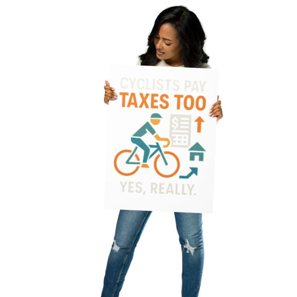cyclists pay taxes too