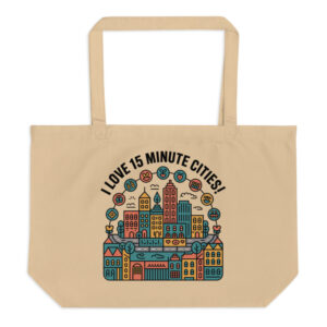 15 minute city tote bag