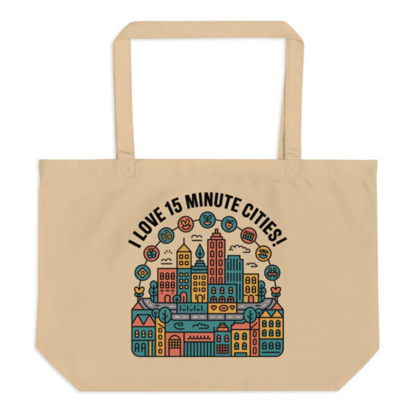 15 minute city tote bag