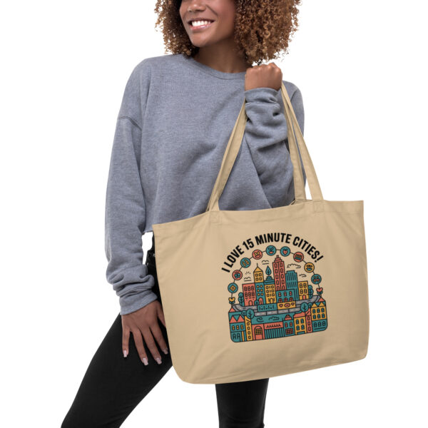 15 minute city tote bag