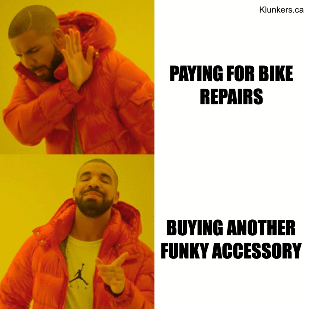 meme about klunker bikes