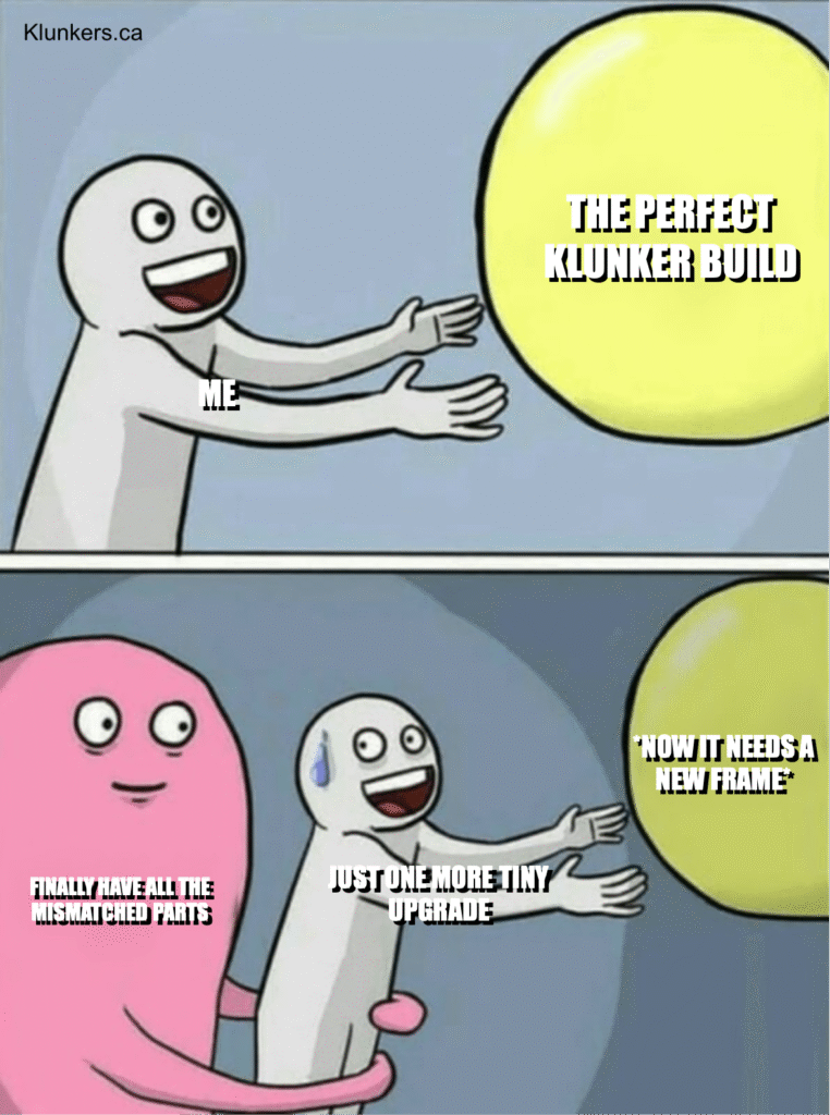 meme about klunker bikes