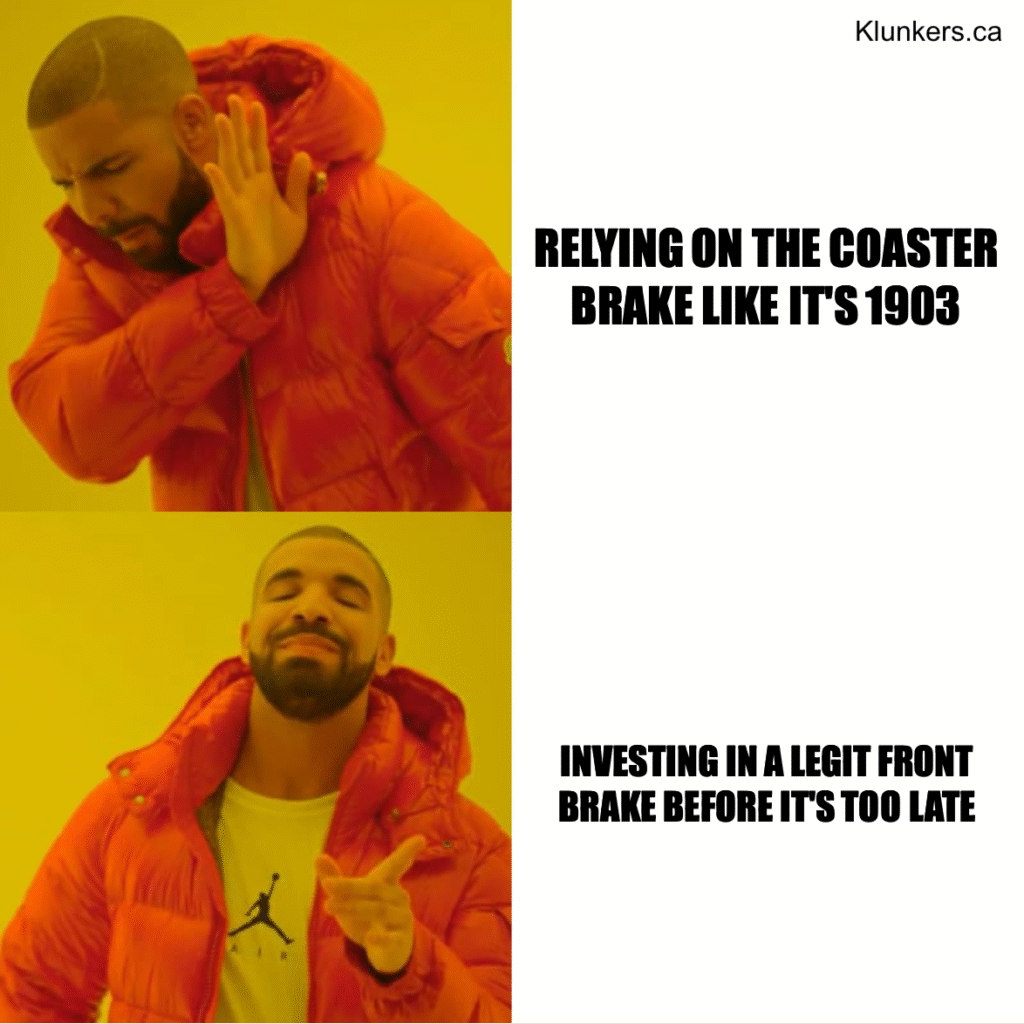 meme about klunker bikes
