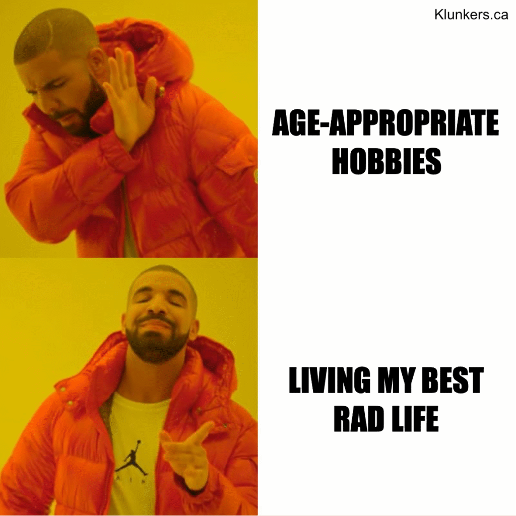 meme about klunker bikes