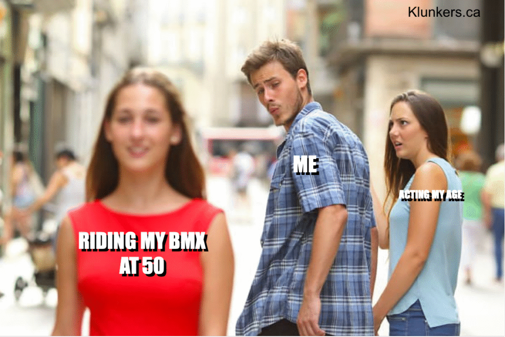 meme about klunker bikes
