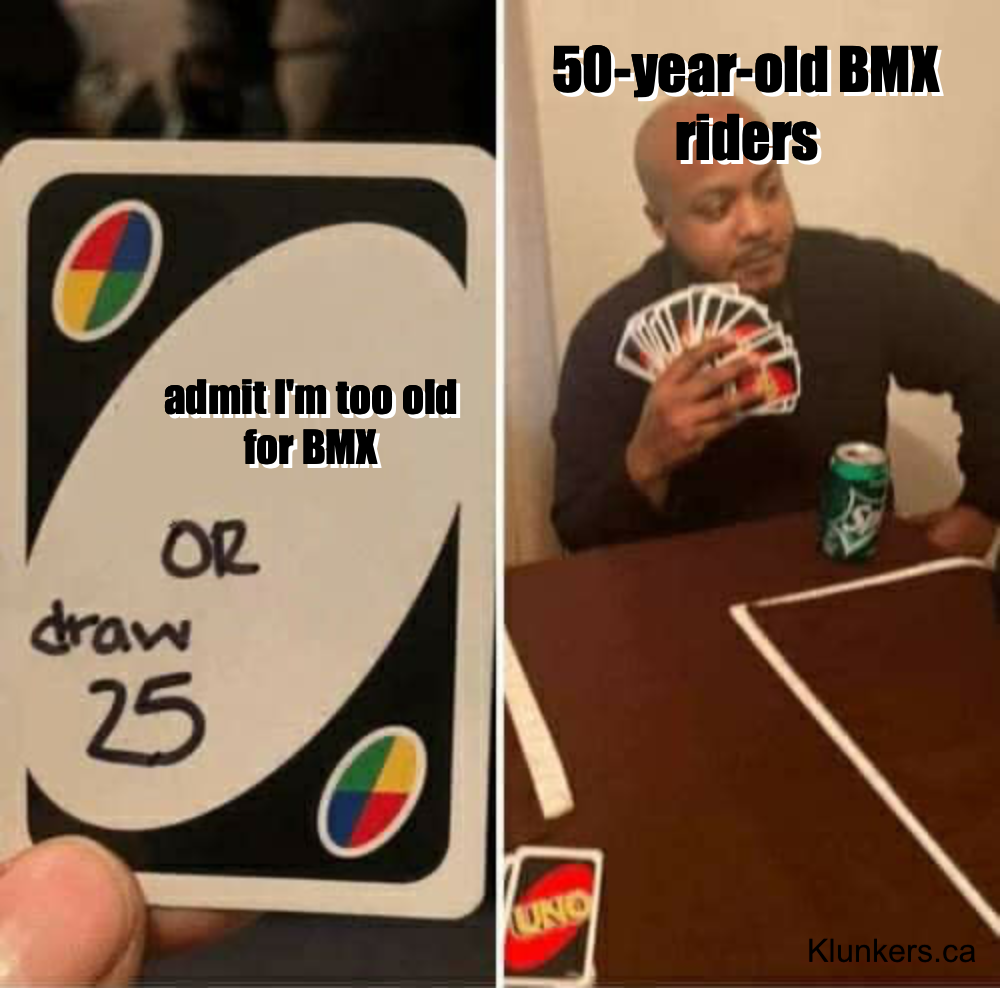 meme about klunker bikes