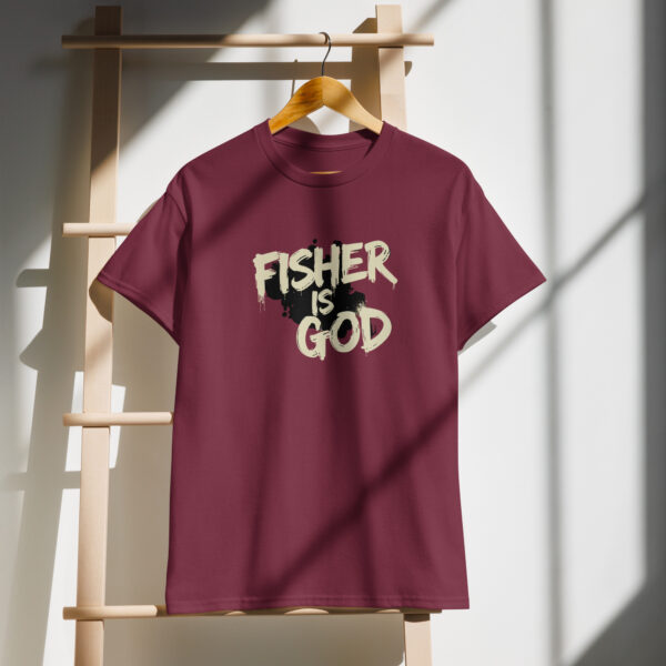 Fisher is God (Graffiti) T-Shirt - Image 2